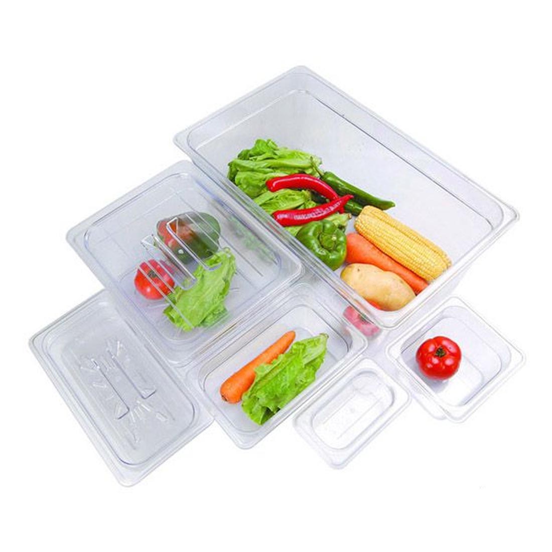Modular System Clear Poly 1/9 x 100 mm Gastronorm Pan - JW-P194 