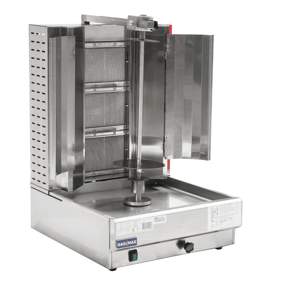 GasMax Semi-automatic 3 Burner LPG Kebab Machine - KB-3LPG