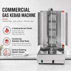 Gasmax Semi-automatic 4 Burner LPG Kebab Machine - KB-4LPG