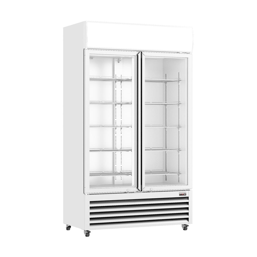 Thermaster Two Glass Door Colourbond Upright Drink Fridge - LG-730P