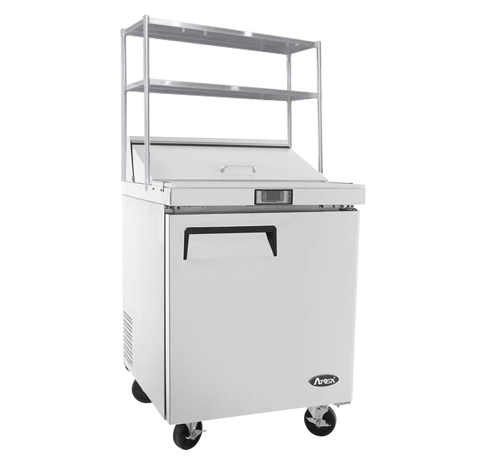 1 DOOR SANDWICH PREP TABLE FRIDGE WITH OVER SHELF MSF8301OS