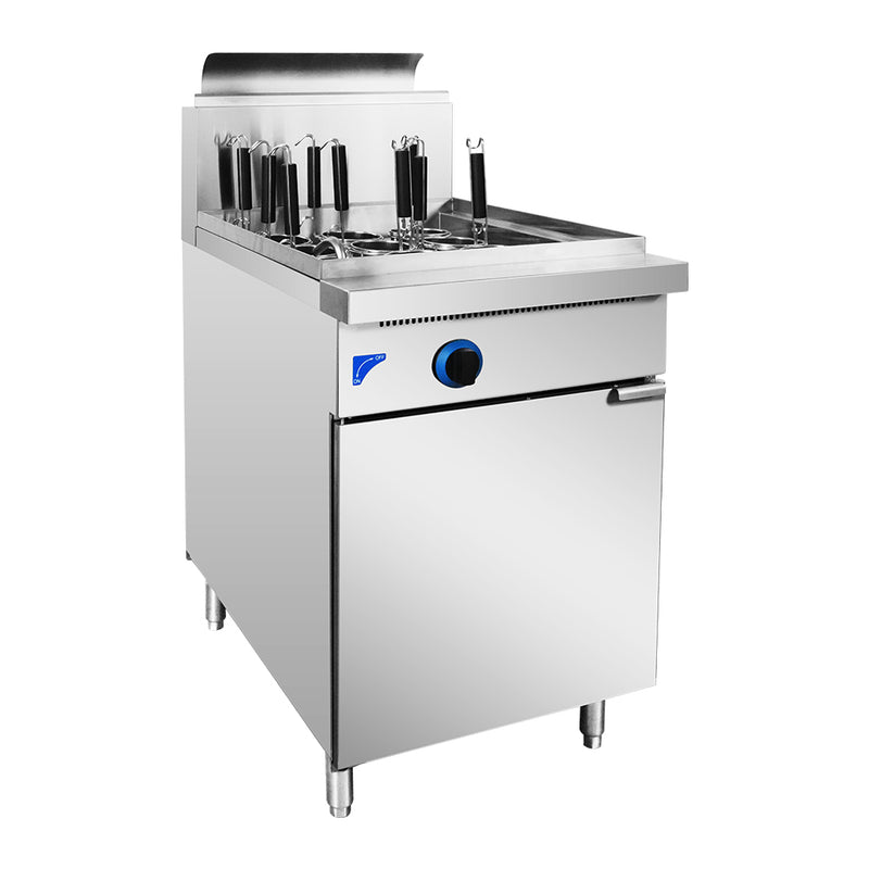 PC150-9 - V Pan Natural Gas 9 Baskets Pasta and Noodle Cooker