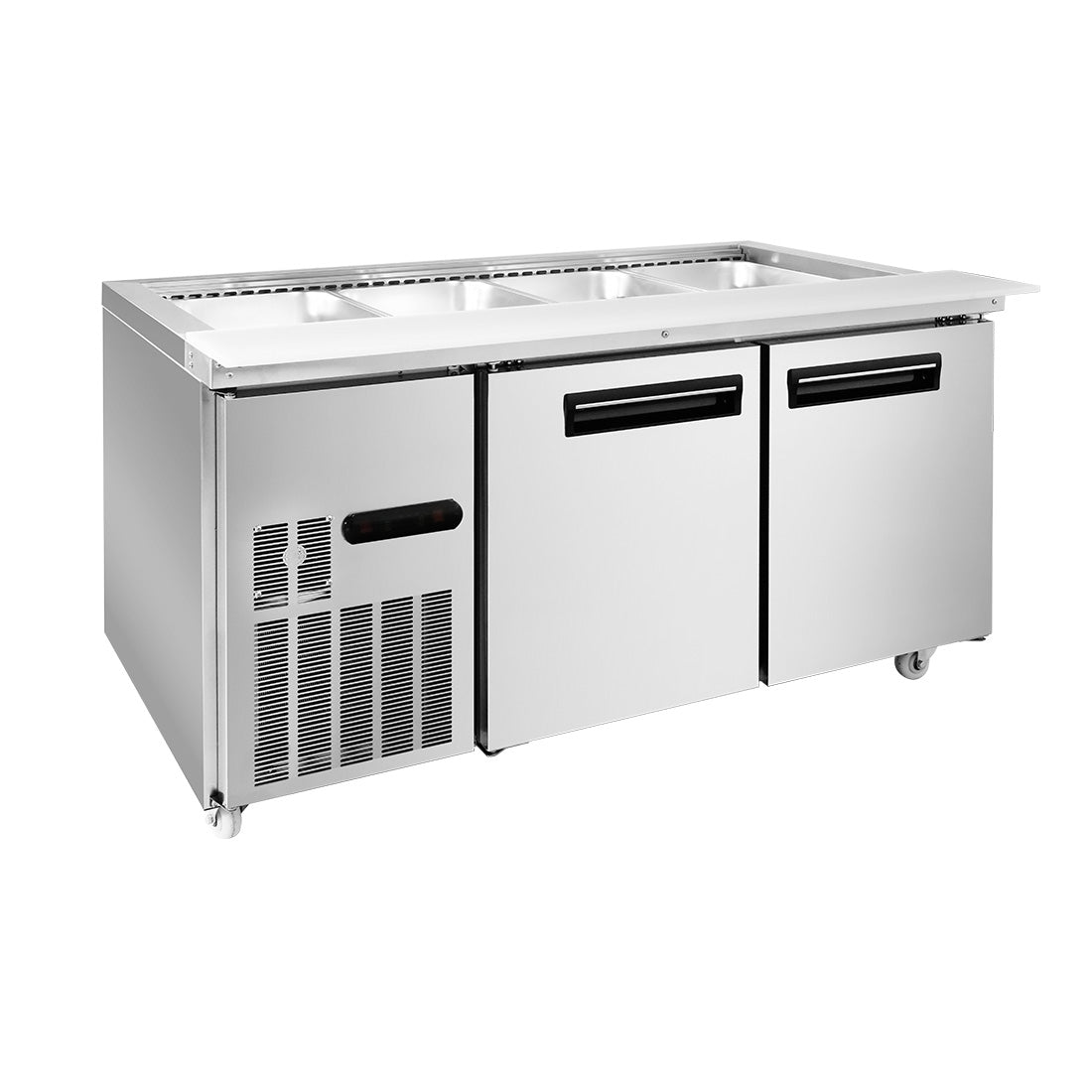 Thermaster Two Door Cold Bench Salad Station 4x1/1 GN Pans PG150FA-XB