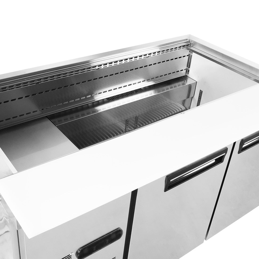 Thermaster Two Door Cold Bench Salad Station 4x1/1 GN Pans PG150FA-XB