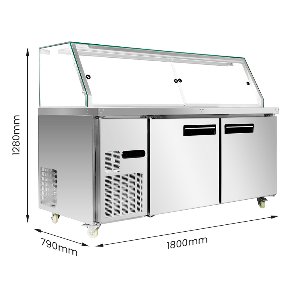 Thermaster Cold Salad & Noodle Bar 5x1/1 GN Pans - PG180FA-XG