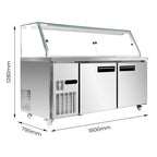 Thermaster Cold Salad & Noodle Bar 5x1/1 GN Pans - PG180FA-XG