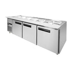 Thermaster Three Door Cold Bench Salad Station 6x1/1 GN Pans PG210FA-XB