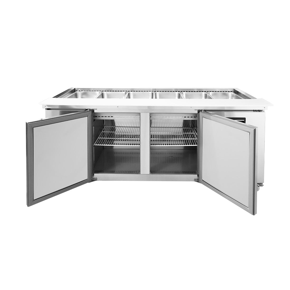 Thermaster Three Door Cold Bench Salad Station 6x1/1 GN Pans PG210FA-XB