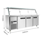 Thermaster Cold Salad & Noodle Bar 6x1/1 GN Pans - PG210FA-XG