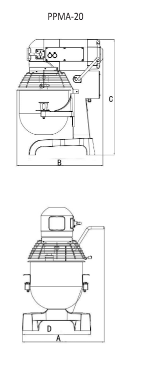 HEAVY DUTY PLANETARY MIXER 20L | PREPPAL PPMA-20