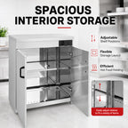 Elementry Stainless Steel Double Cabinet Plate Warmer 120 Plates - PW-DE