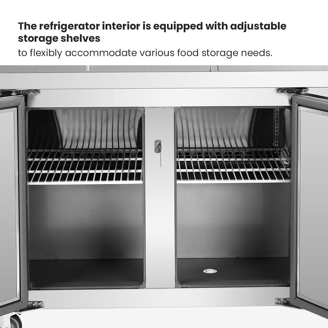 Thermaster Three door DELUXE Pizza Prep Bench - PWB200