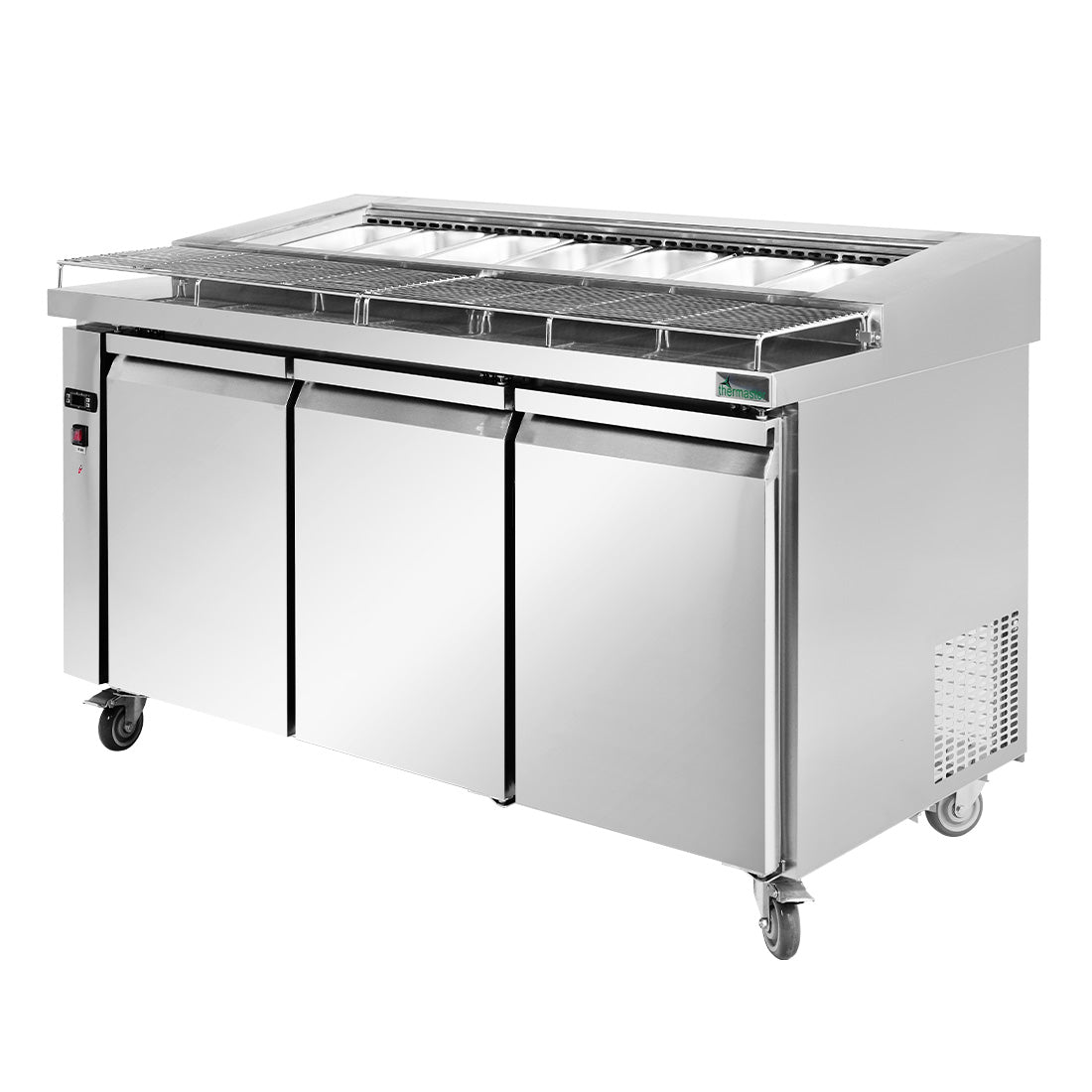 Thermaster PWB150 three door DELUXE Pizza Prep Bench