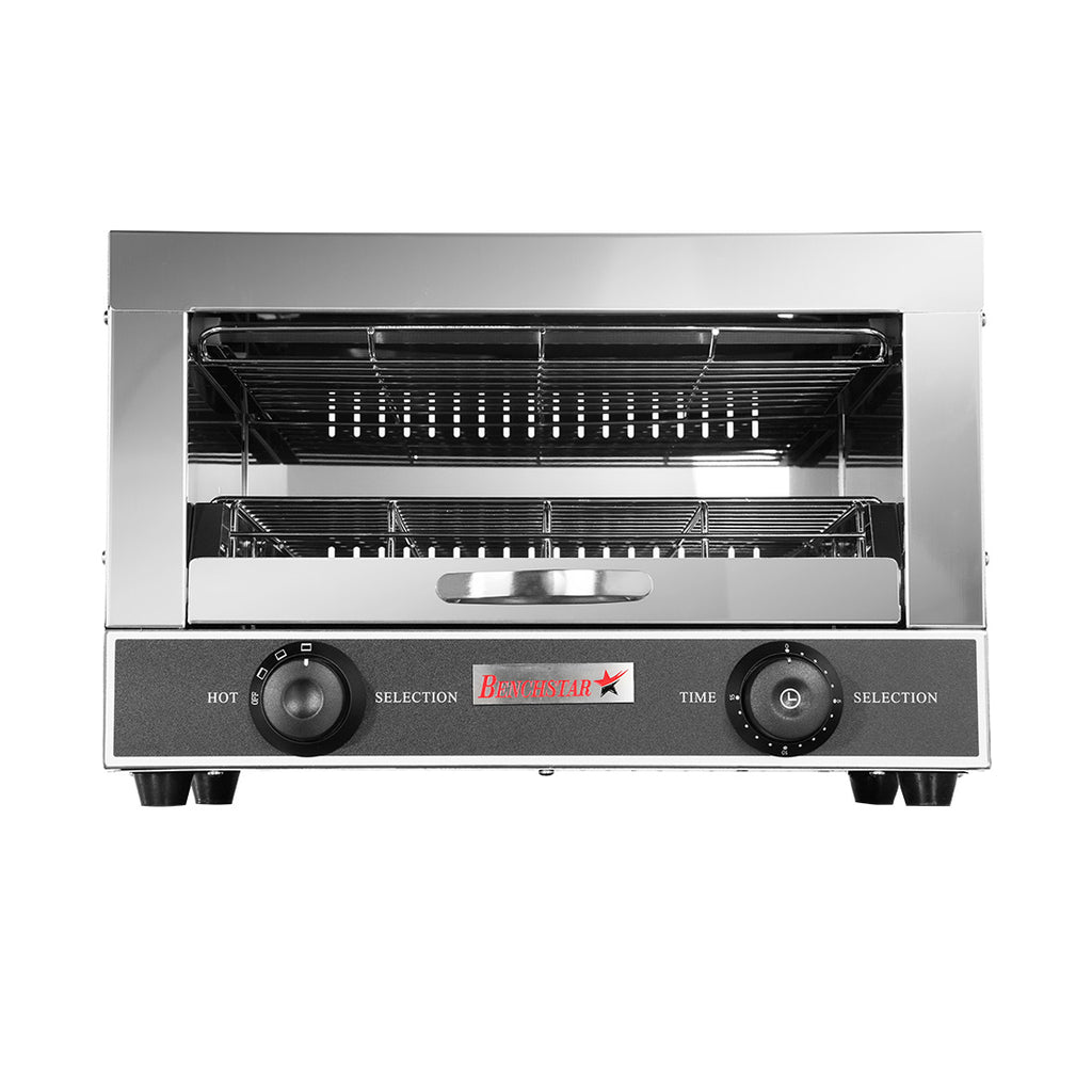 Benchstar Single infrared quartz element salamander griller toaster and timer - QT-1