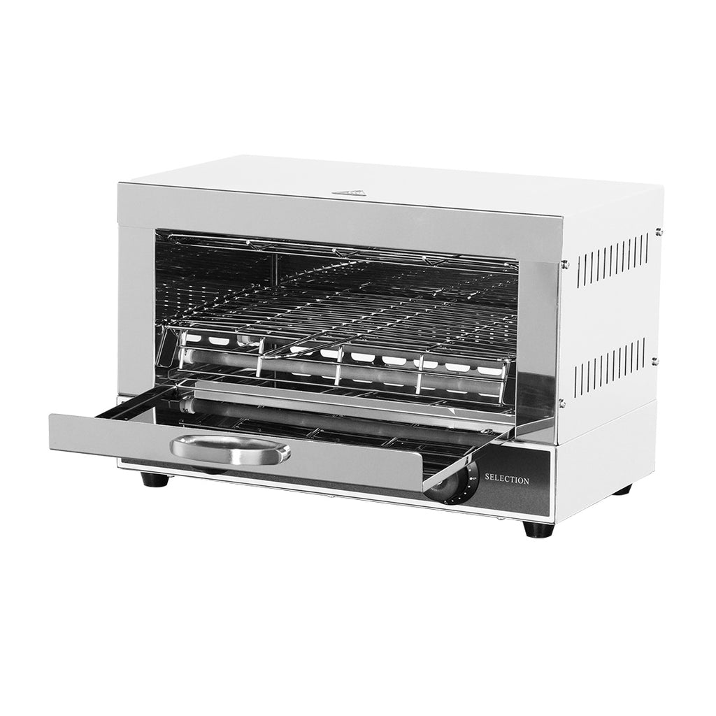 Benchstar Single infrared quartz element salamander griller toaster and timer - QT-1