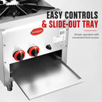 Gasmax Gas Dual Ring Single Burner with Built in Faucet RB-1B