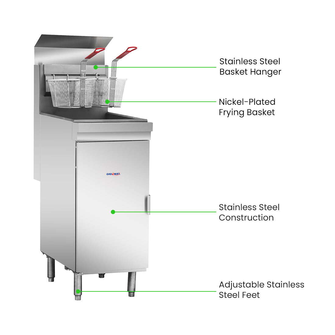 GasMax Superfast LPG Gas Tube Fryer - RC300ELPG