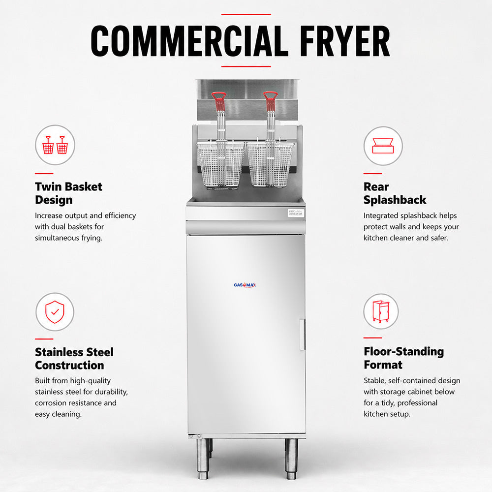 GasMax Superfast LPG Gas Tube Fryer - RC300ELPG