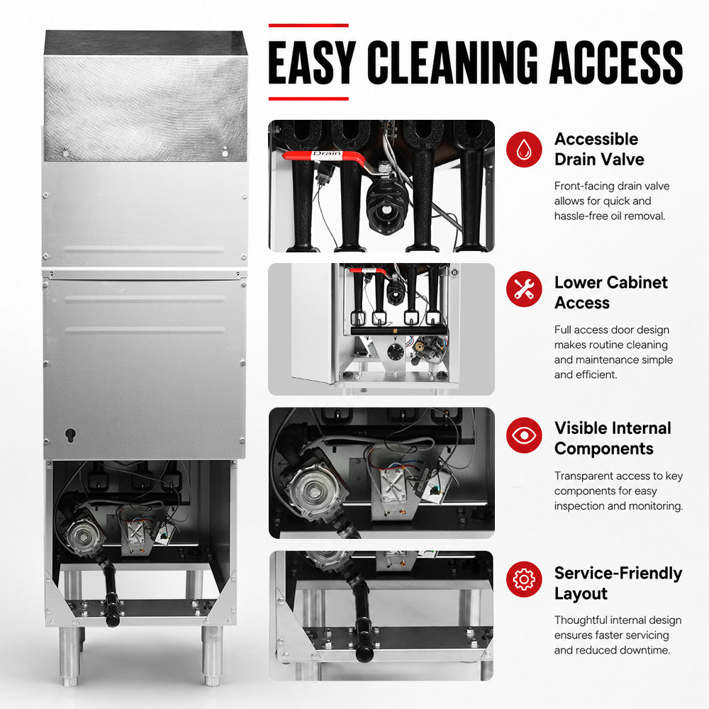 GasMax Superfast LPG Gas Tube Fryer - RC300ELPG