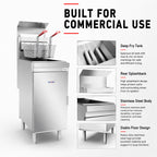 GasMax Superfast LPG Gas Tube Fryer - RC300ELPG