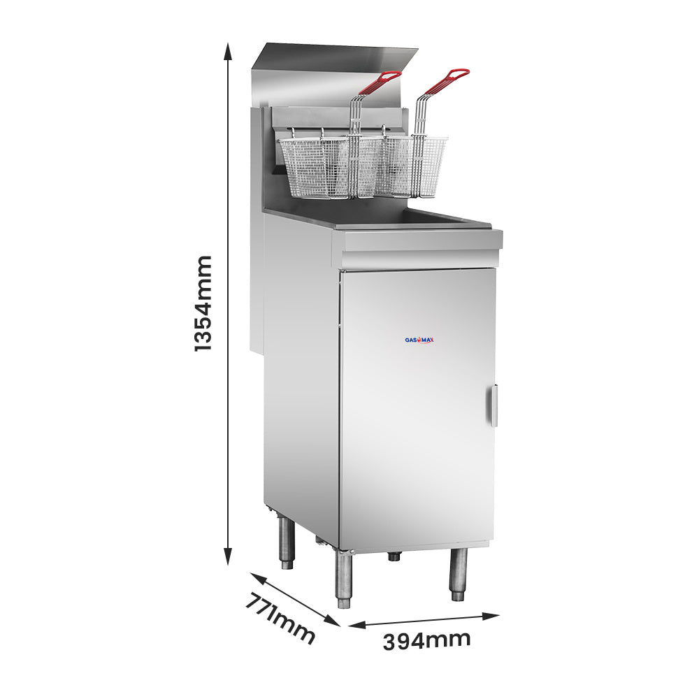 GasMax Superfast Natural Gas Tube Fryer - RC400E