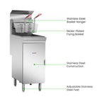 GasMax Superfast Natural Gas Tube Fryer - RC400E