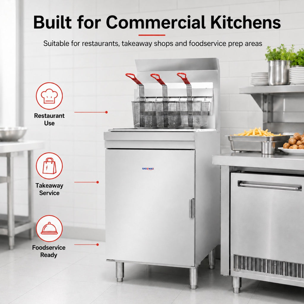GasMax Superfast LPG Gas Tube Fryer - RC500ELPG