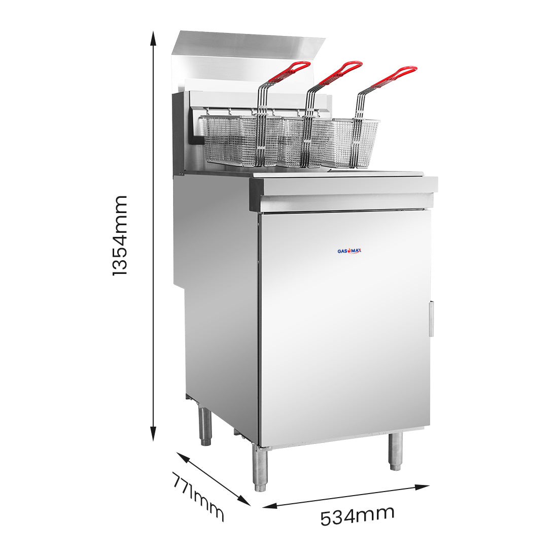 GasMax Superfast Natural Gas Tube Fryer - RC500E