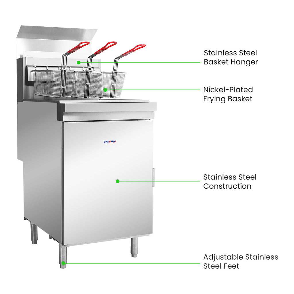 GasMax Superfast LPG Gas Tube Fryer - RC500ELPG