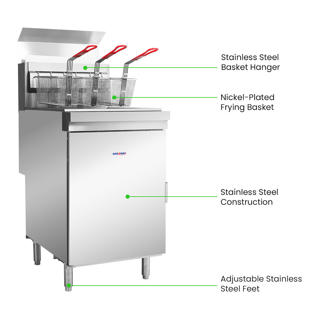GasMax Superfast Natural Gas Tube Fryer - RC500E
