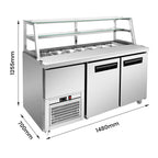 Thermaster two door Deluxe Sandwich Bar - SCB/15
