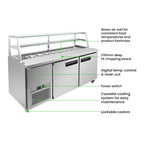 Thermaster two large door DELUXE Sandwich Bar - SCB/18