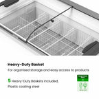 Thermaster Heavy Duty Supermarket Glass Sliding Lid Freezers 406L - SD-406K