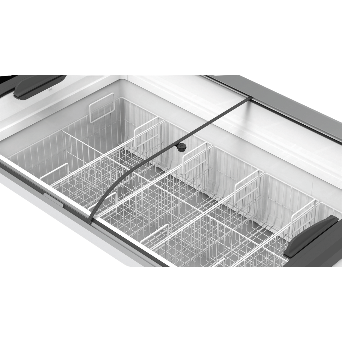 Thermaster Heavy Duty Supermarket Glass Sliding Lid Freezers 446L - SD-666K