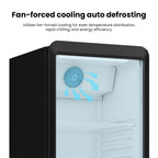 Thermaster Upright Glass Door Beverage Fridge - SDC-343B 