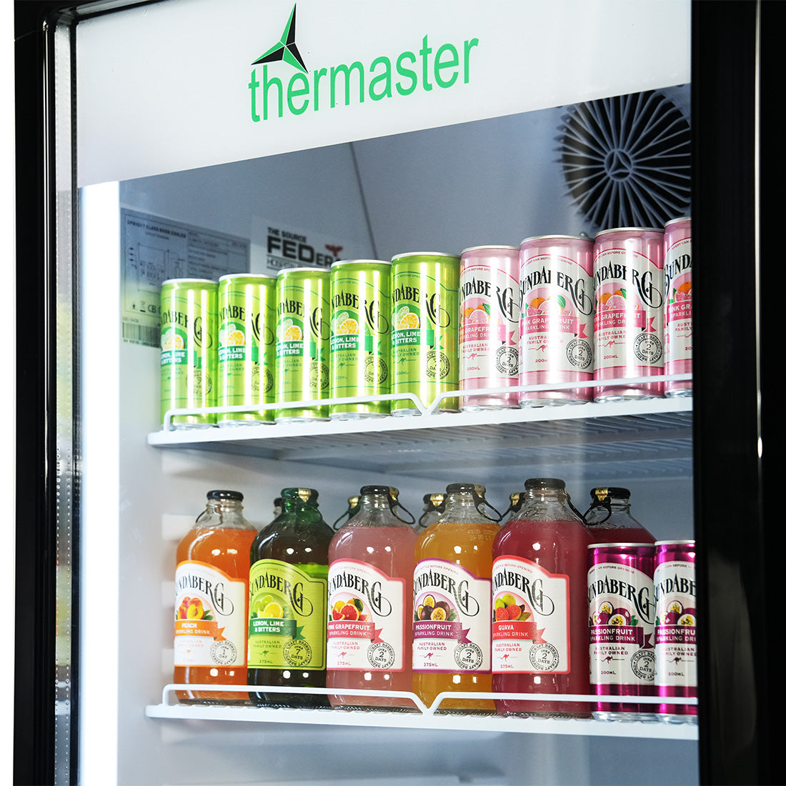 Thermaster Upright Glass Door Beverage Fridge - SDC-178B 
