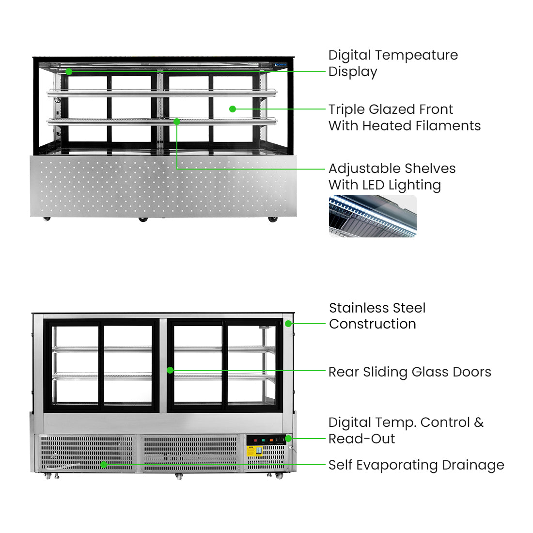 Bonvue Chilled Food Display - SG200FA-2XB