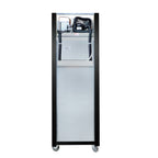 Thermaster Single Glass Door Upright Fridge Black Stainless Steel - SUCG500B
