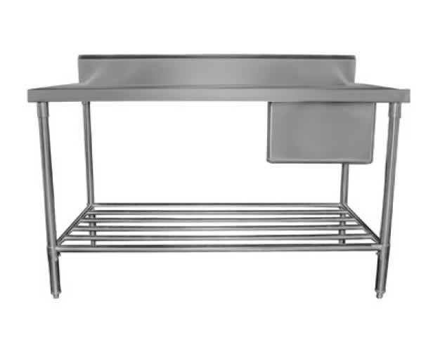 SINK BENCH WITH SPLASHBACK W1500 X D600 X H900 SS1615R
