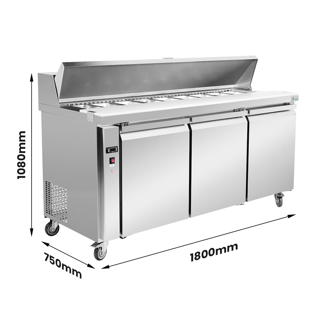Thermaster three large door Sandwich Bar - SLB180