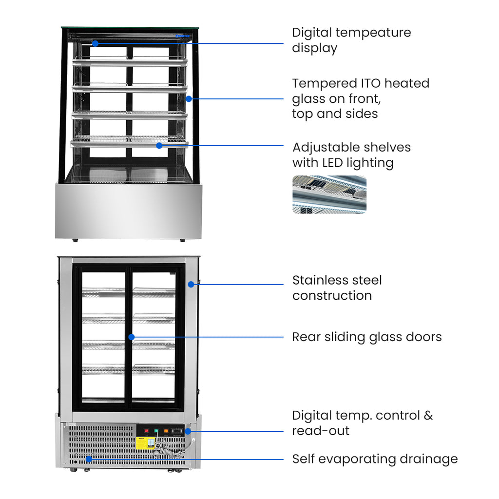 Bonvue Deluxe Chilled Display Cabinet - SLP830C
