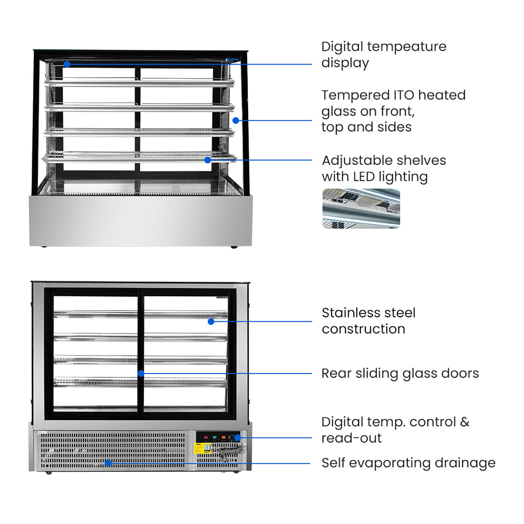 Bonvue Deluxe Chilled Display Cabinet - SLP850C