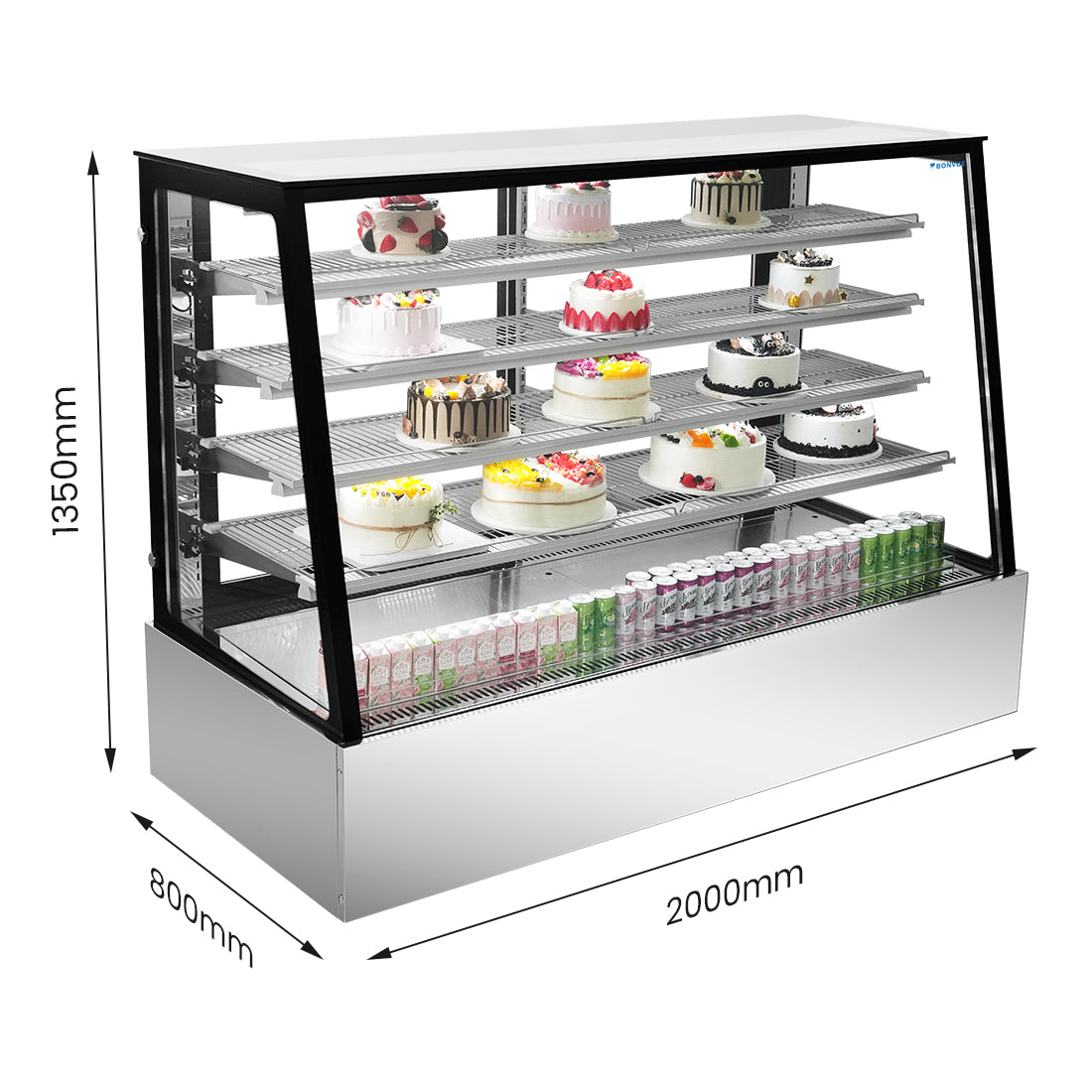 Bonvue Deluxe Chilled Display Cabinet - SLP860C