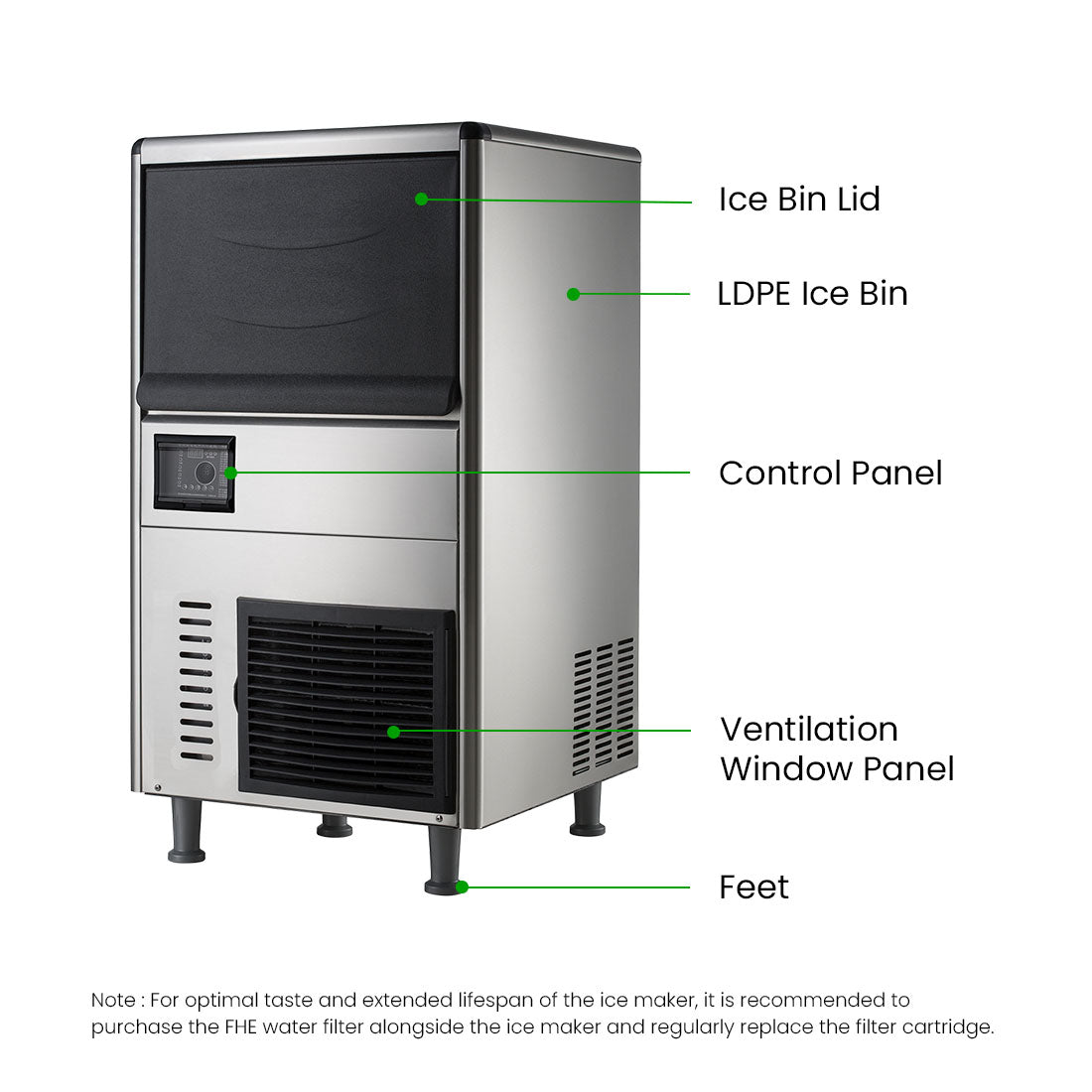 Blizzard Granular Ice Maker 120Kg - SN-128F