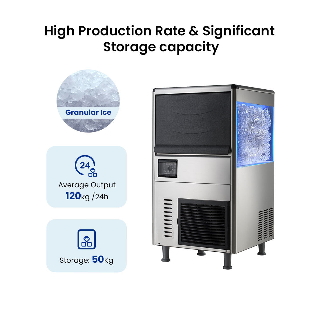 Blizzard Granular Ice Maker 120Kg - SN-128F