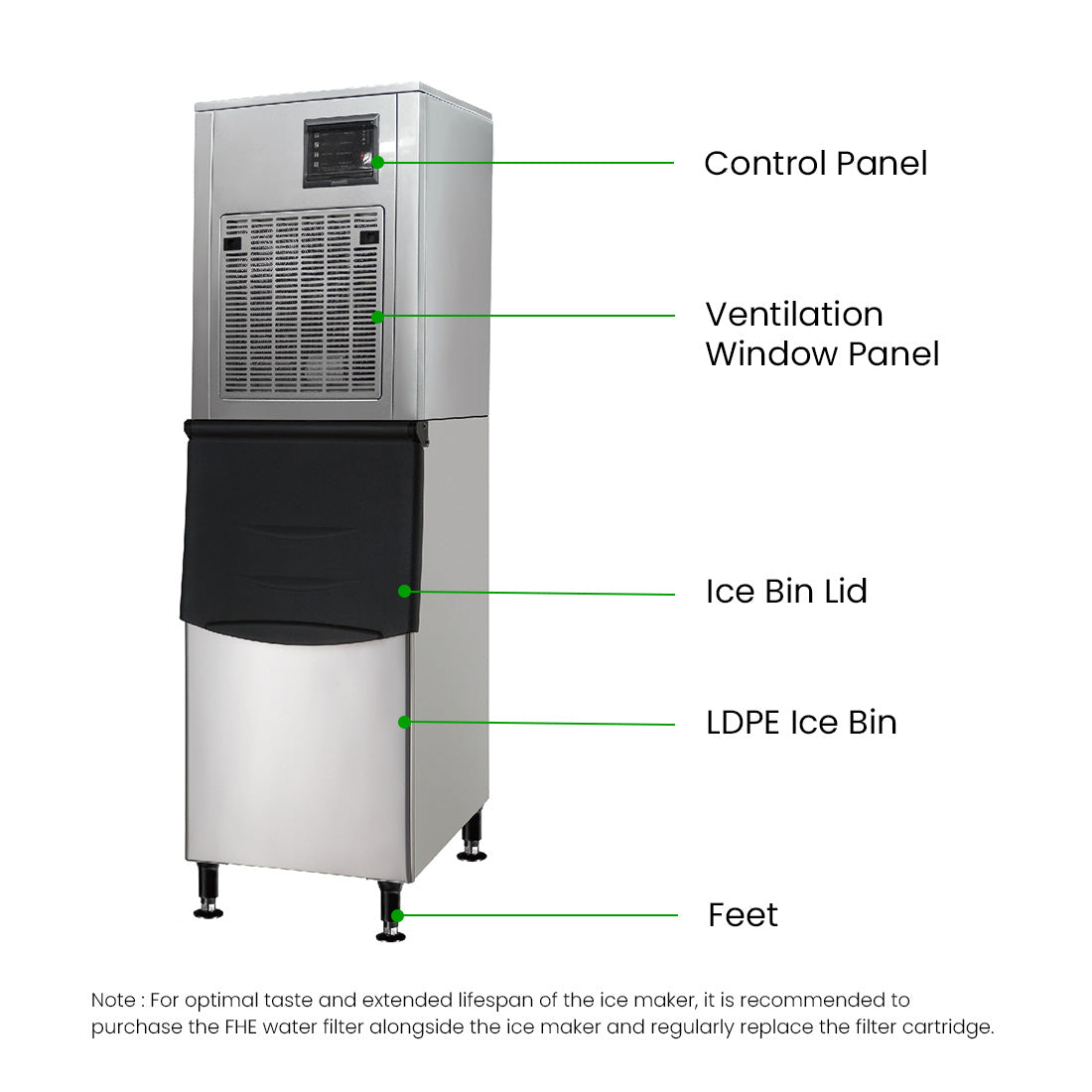 Blizzard Granular Ice Maker 250Kg - SN-258F