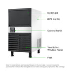 Blizzard Under Bench Ice Maker Air Cooled - SN-80P