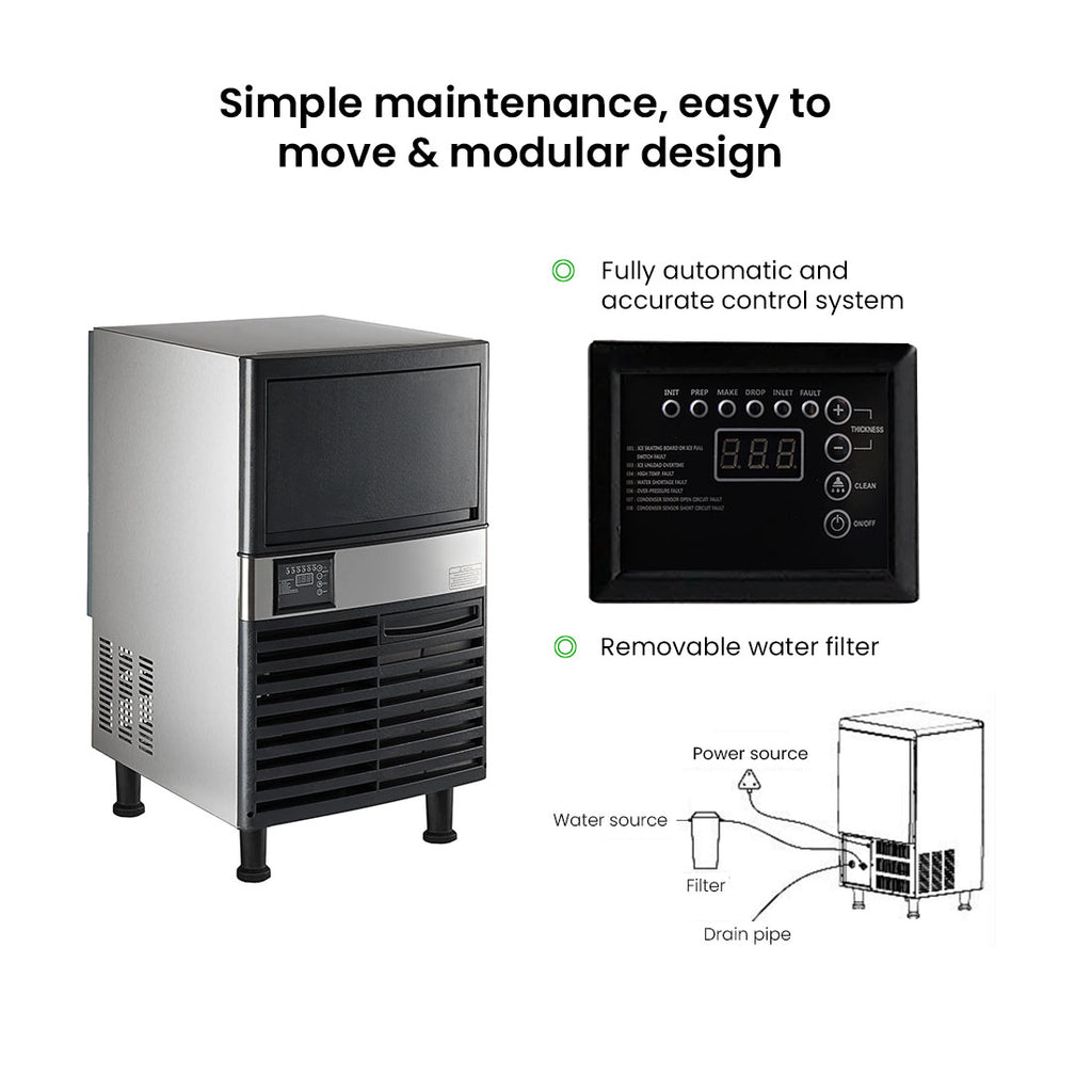Blizzard Under Bench Ice Maker Air Cooled - SN-80P