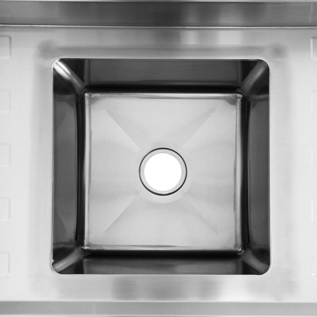 Single Centre Sink Bench & Pot Undershelf SSB6-1500C/A