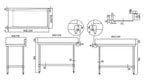 STAINLESS STEEL DISHWASHER BENCH OUTLET WST7060R